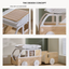 English corrected wooden cat train bed design with sisal mat