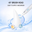 45-degree pet dental gel brush head detail