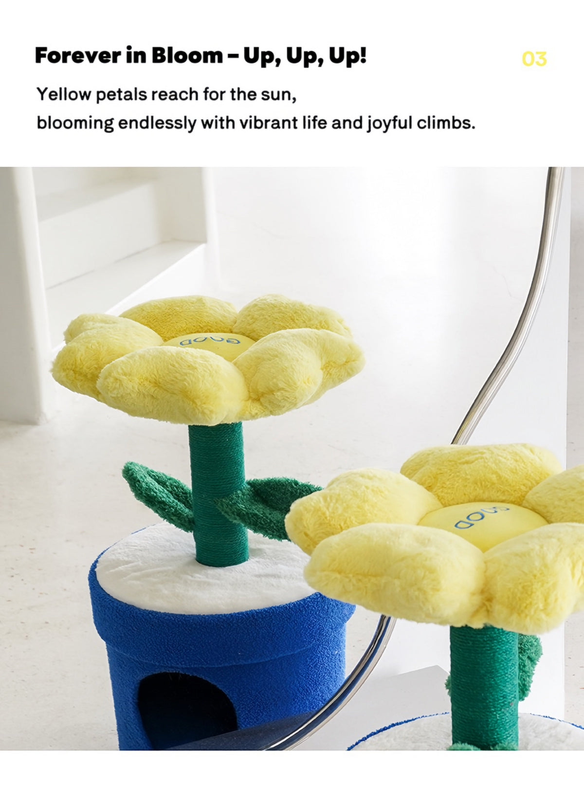 Original | ZEZE Barbie Potted Flower Cat Condo | gallery image 05 | source preserved