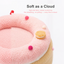 Merry Pet fleece cake cat house bed with raised upper perch