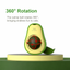 Avocado catnip ball toy with a 360-degree rotating catnip ball