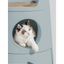 MAYITWILL Cat Castle Semi-Closed Litter Box - Morandi Green source media 6 [Gallery: Morandi Green]