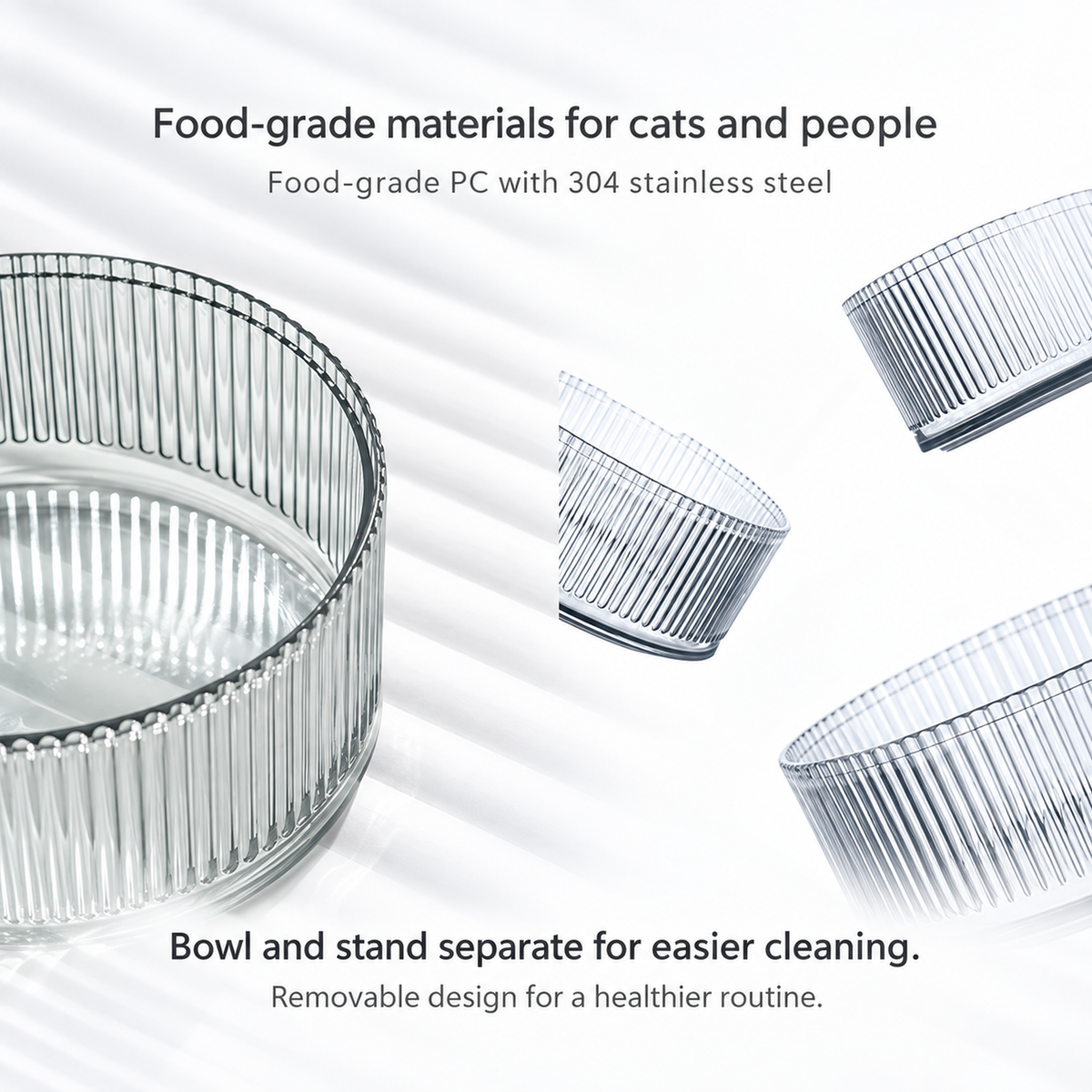 FURRYTAIL BOBO Cat Bowl | Food-grade materials | English square panel 06
