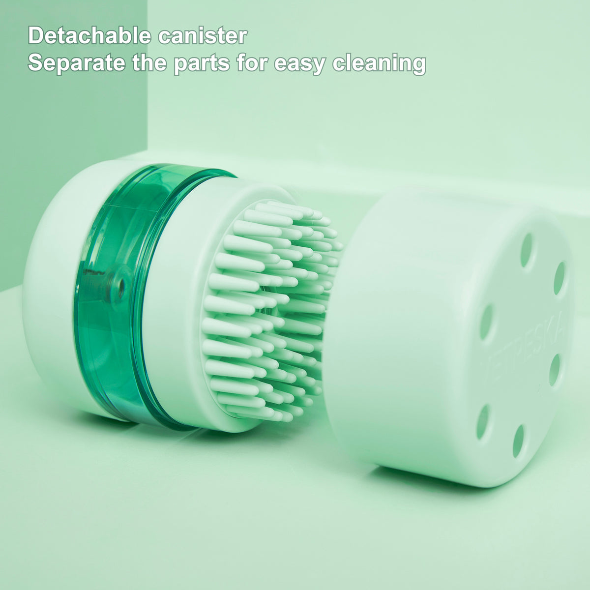 VETRESKA pet spa massage brush detachable canister [Gallery: Shared]