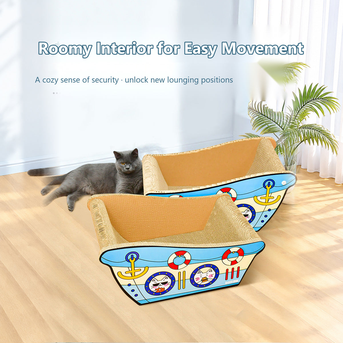 Cats using the Deku ship cat bed with a spacious interior, English details [Gallery: Shared]