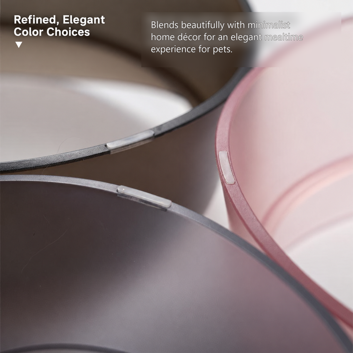 PIDAN Volcano Pet Bowl | Refined translucent color choices for pets | English translated graphic