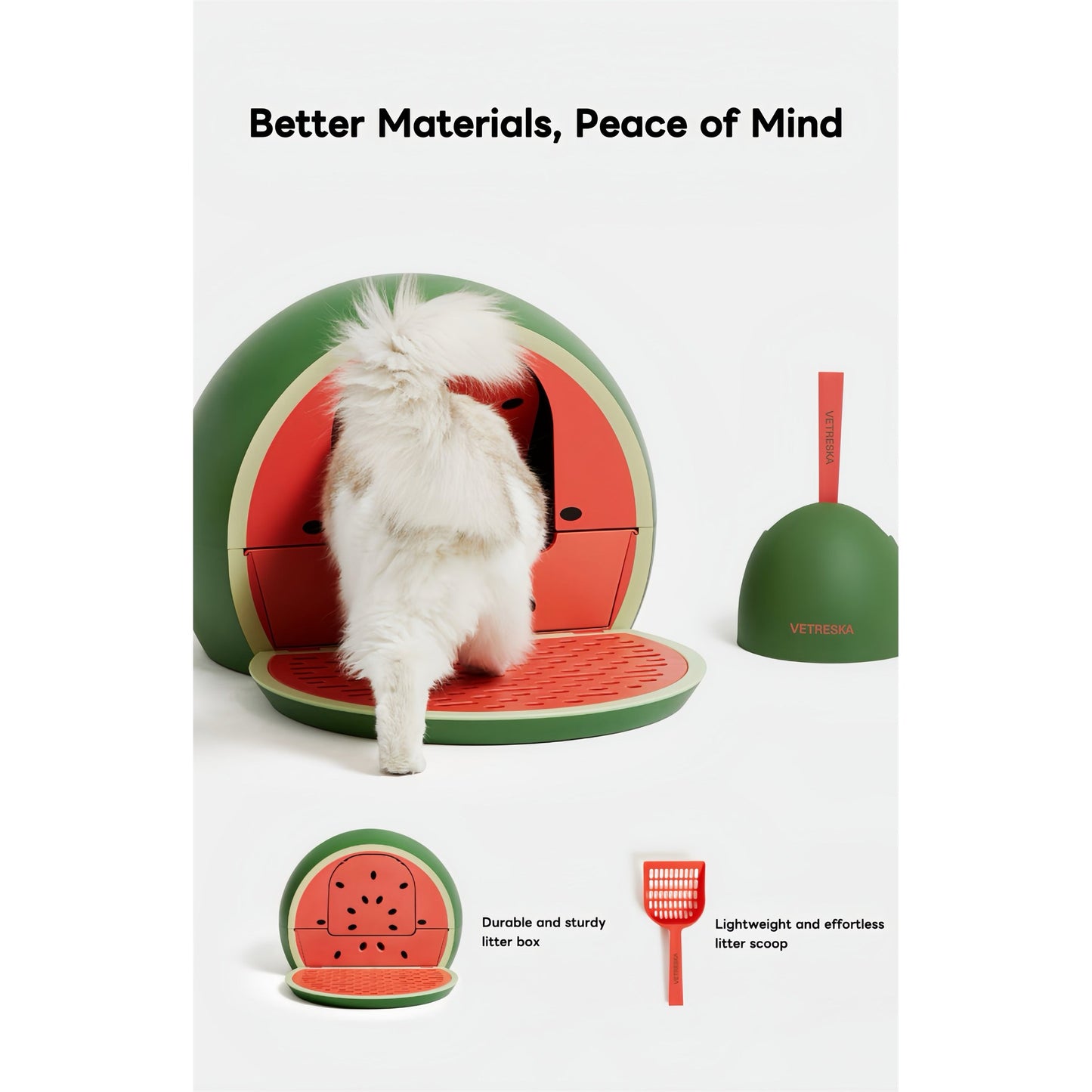 Vetreska Fruity Kitty Kove litter box product detail image 6