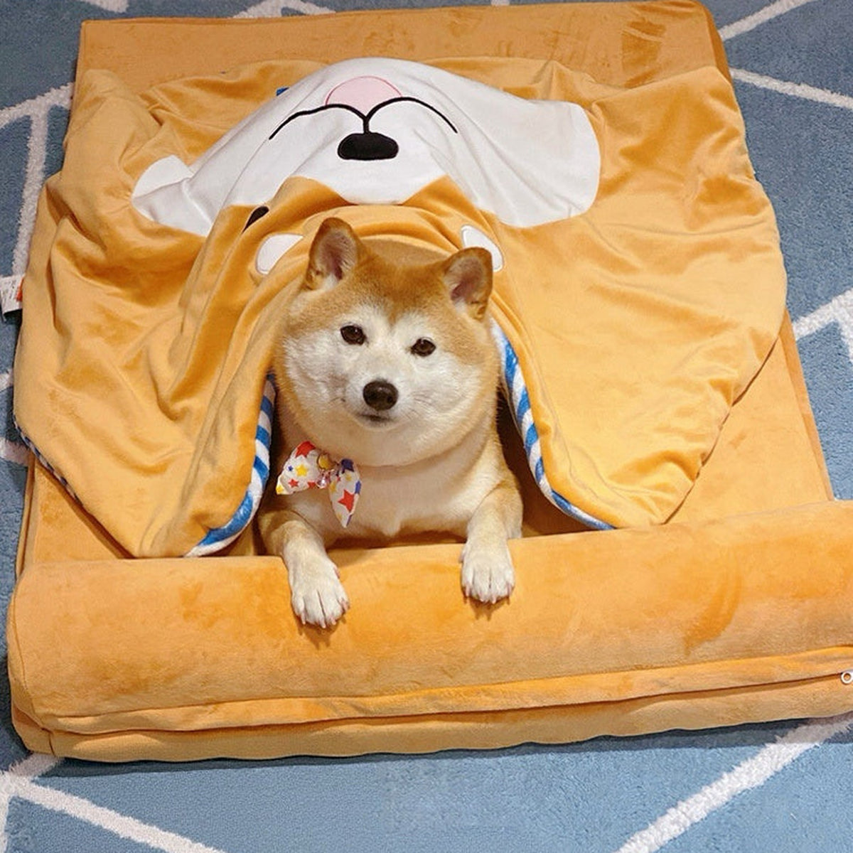 Navy Style Pet Blanket detail image 11, square product feature view
