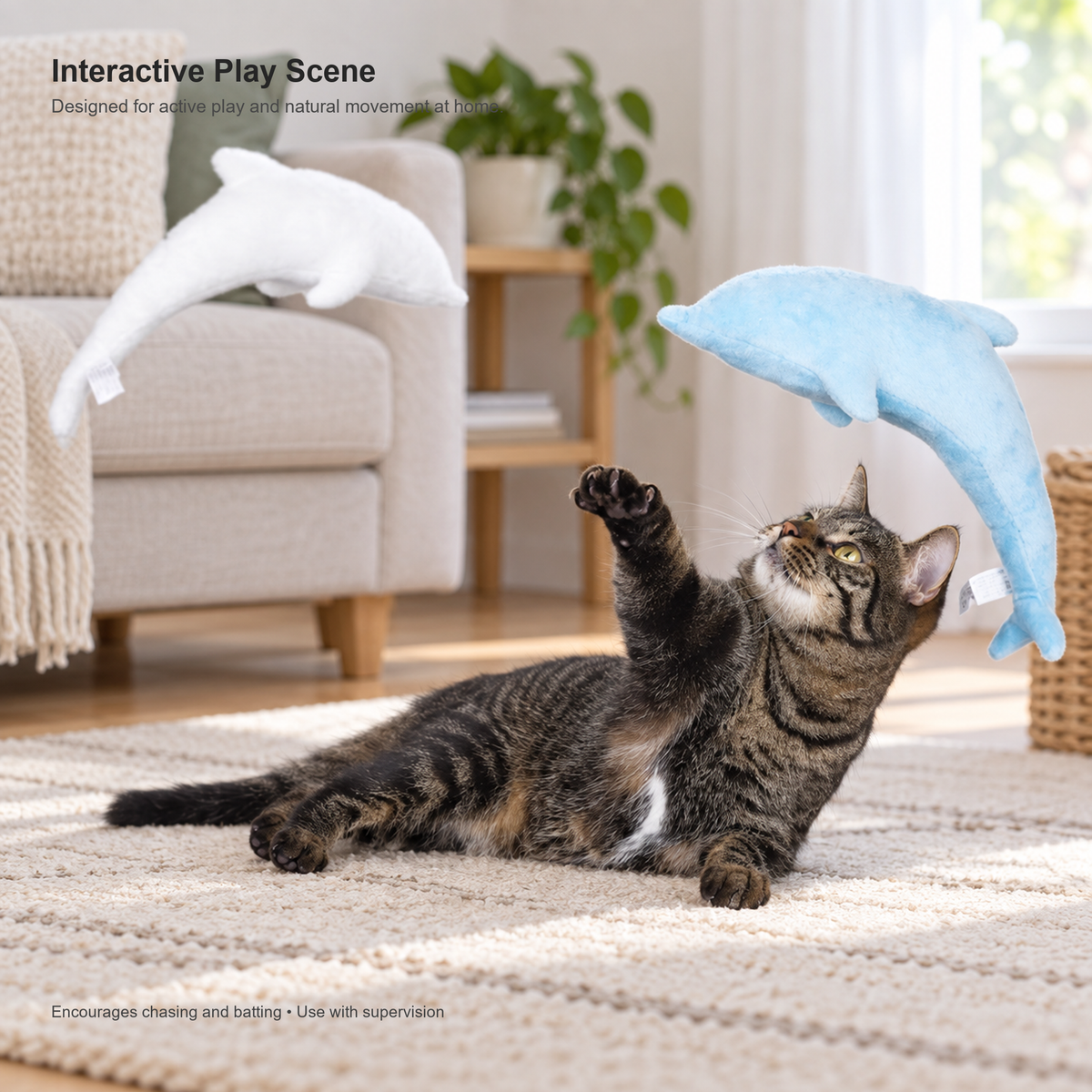 PIDAN Dolphin Plush Toy | English translated square detail 06