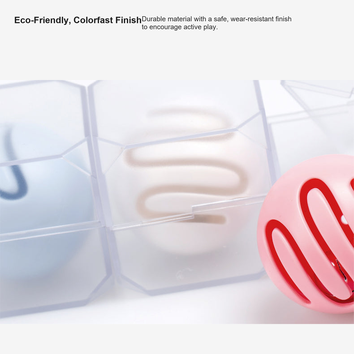 PIDAN Toy Ball | Eco-friendly colorfast finish | English square detail