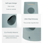 MAYITWILL Cat Castle Semi-Closed Litter Box - Morandi Green source media 7 [Gallery: Morandi Green]