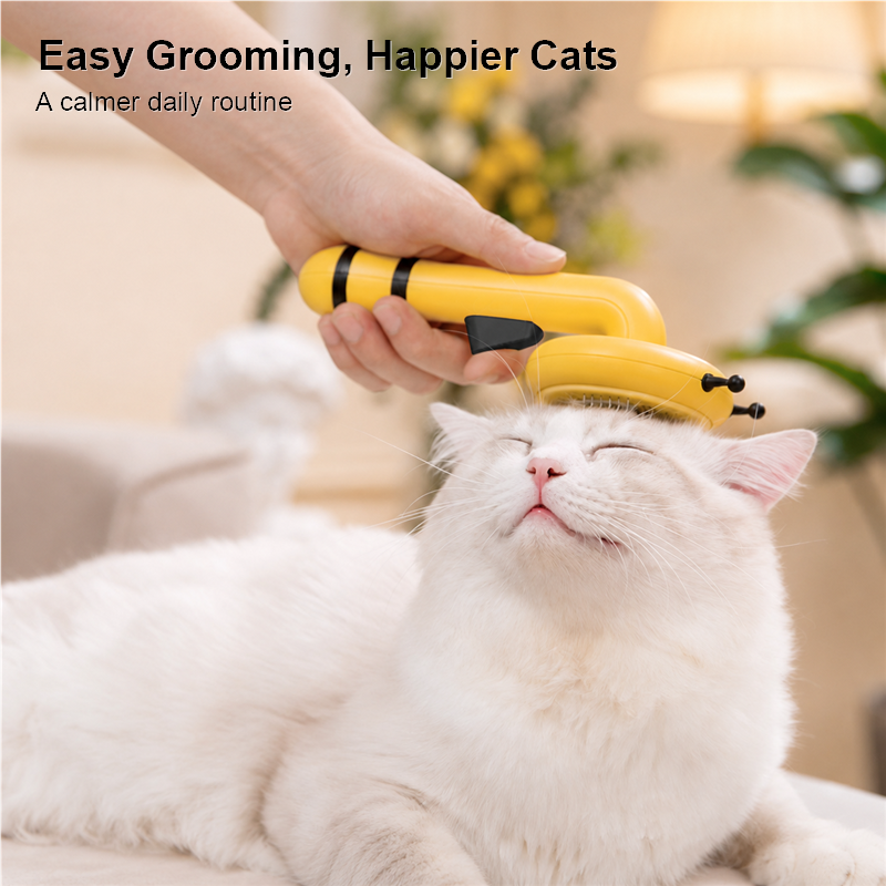Aiwo Bee-Shaped Pin Brush for Cats & Dogs