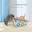Cats playing beside the Deku ship cat bed with a sturdy base, English details [Gallery: Shared]