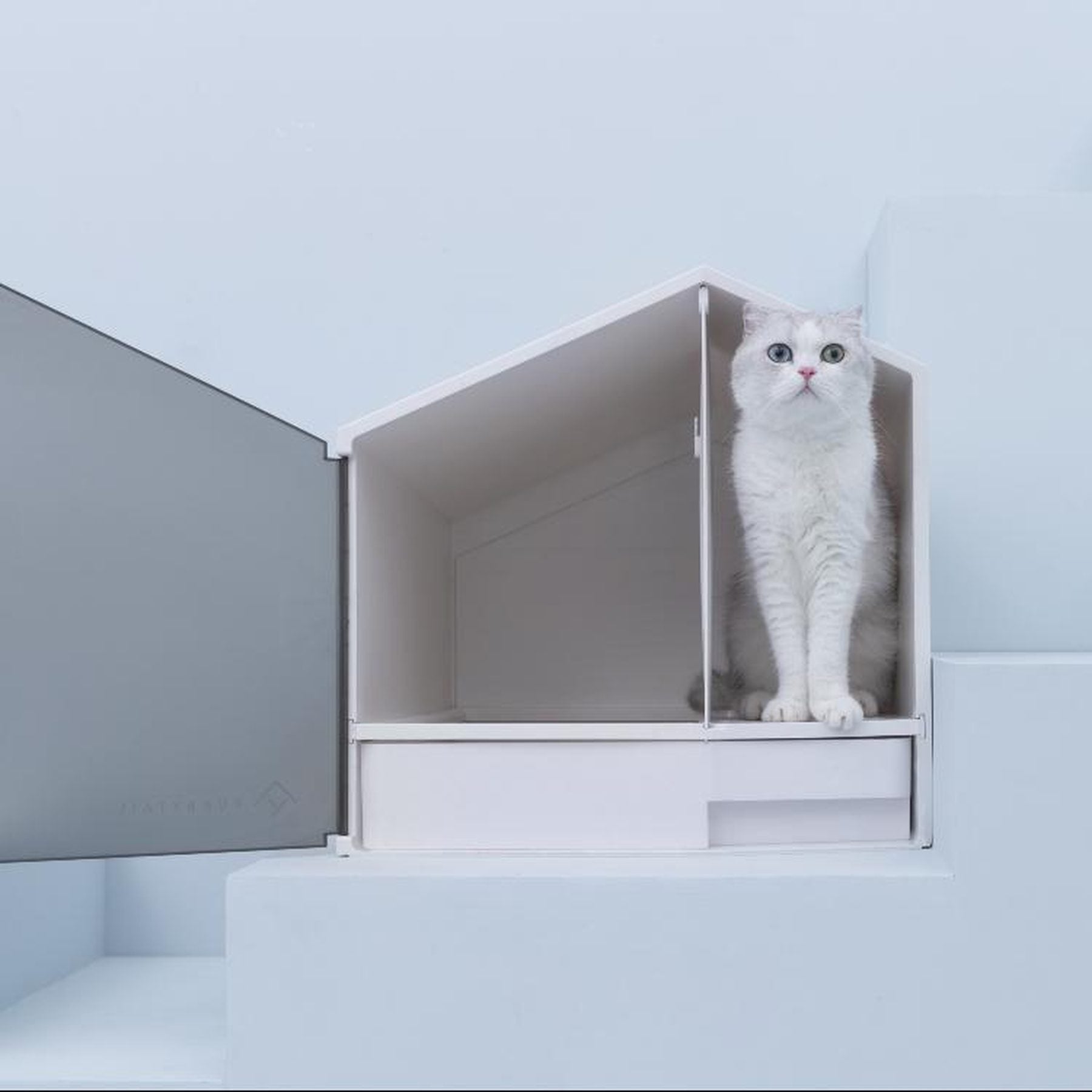 Furrytail Small House cat litter box, image 7, product detail or lifestyle view [Gallery: Shared]