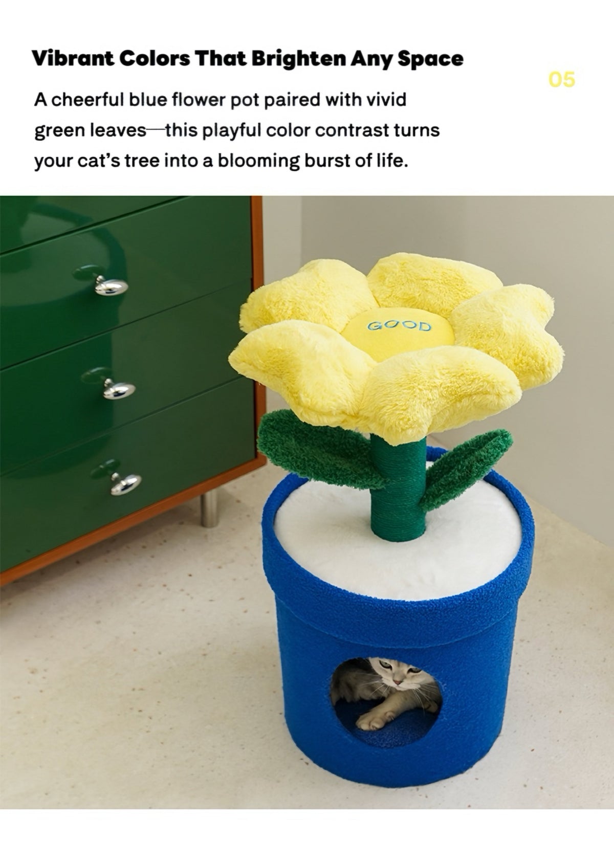 Original | ZEZE Barbie Potted Flower Cat Condo | gallery image 07 | source preserved