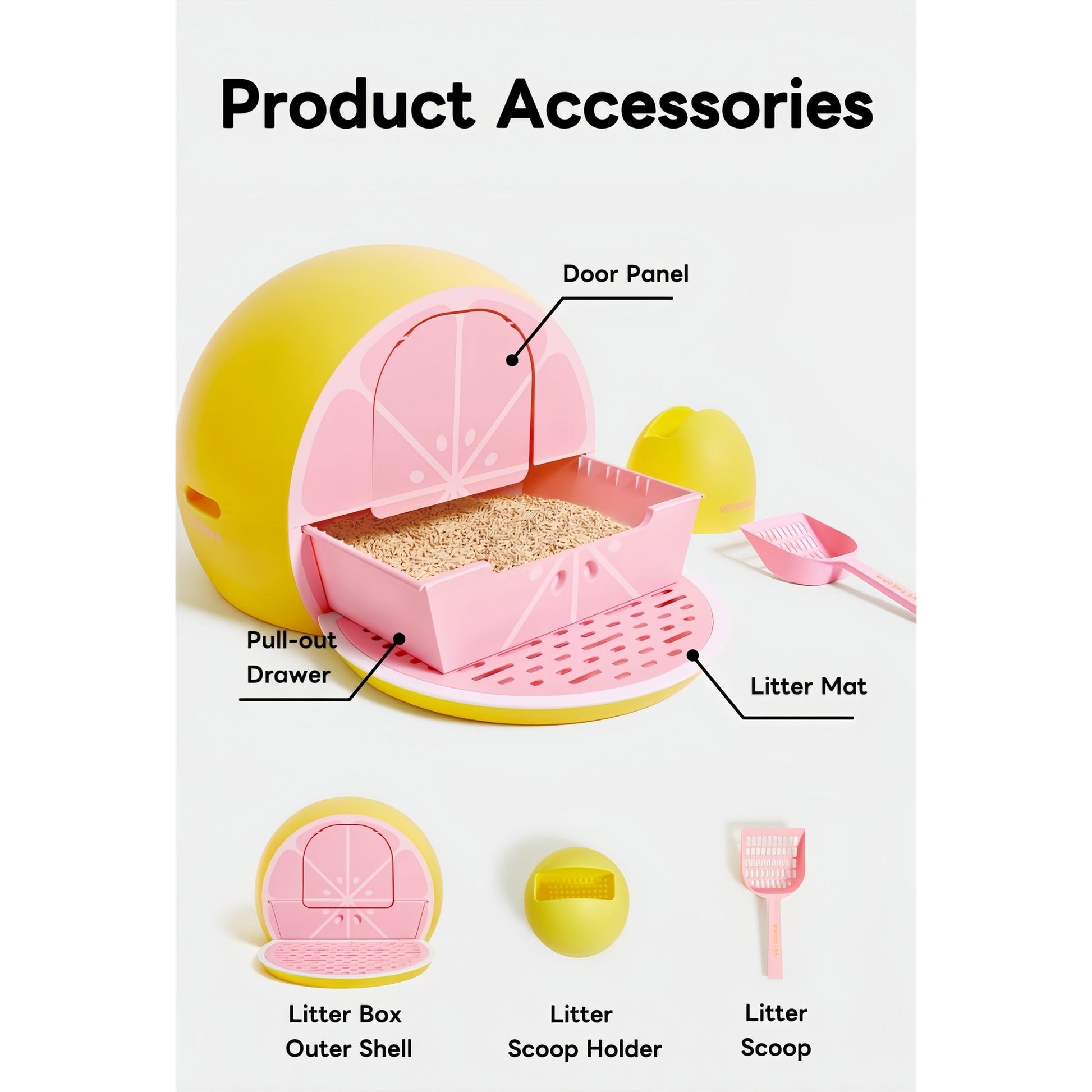 Vetreska Fruity Kitty Kove litter box product detail image 7