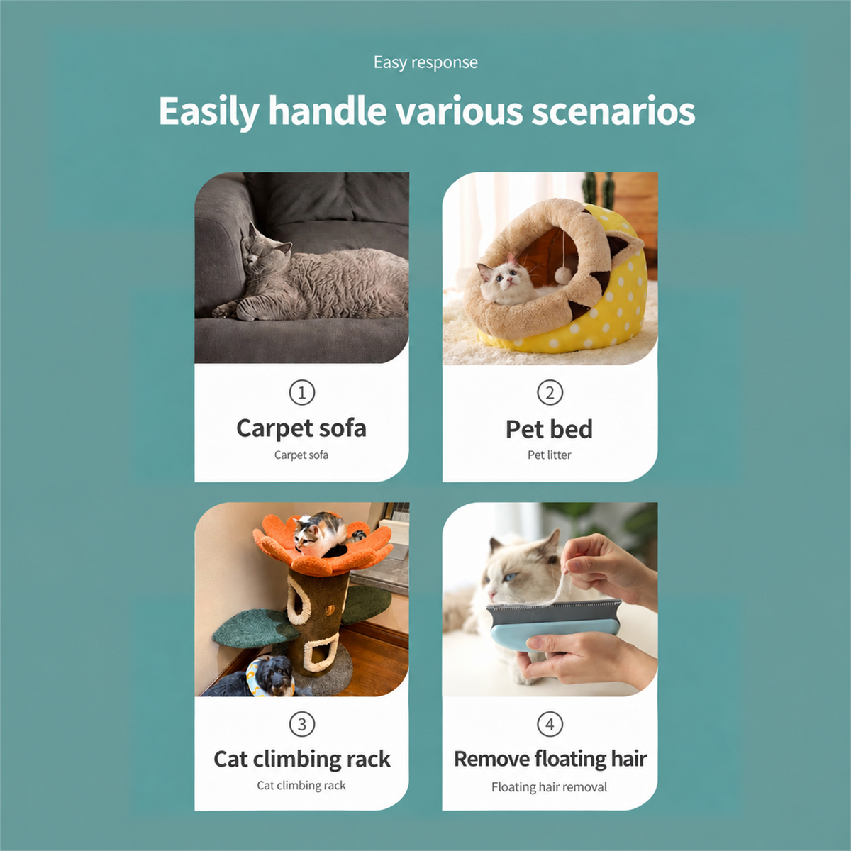 KIMPETS pet hair remover brush detail image 07