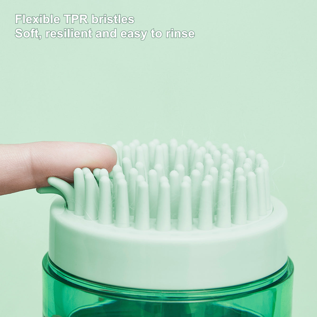 VETRESKA pet spa massage brush flexible TPR bristle detail [Gallery: Shared]