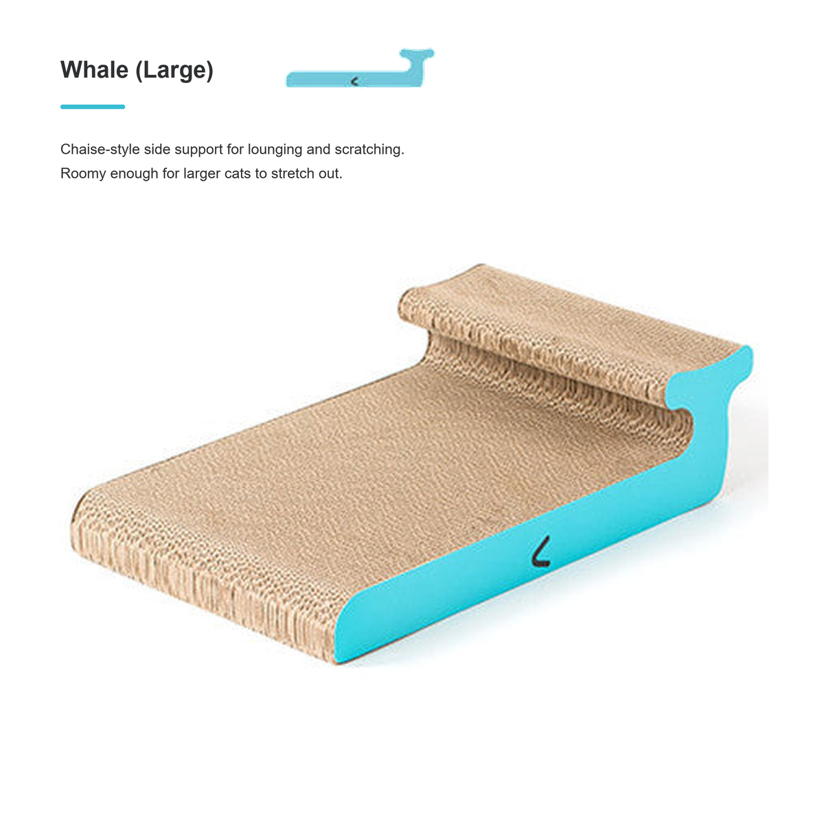 PIDAN Animal Cat Scratcher Collection | Whale Large preserved icon and color line | 2048 square | v15