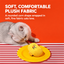 Soft plush silvervine corn cob cat toy with cotton filling