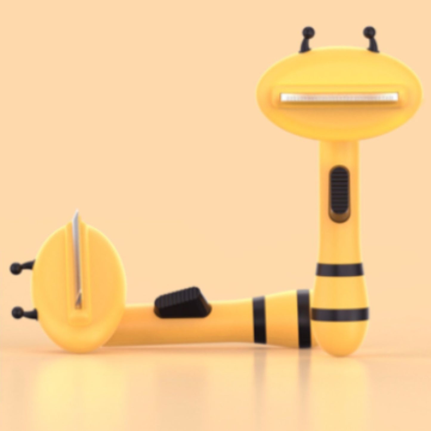 Aiwo pink bee pet brush metal grooming edge detail [Gallery: Shared]