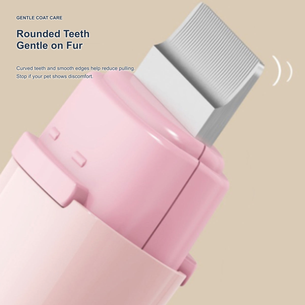 Aiwo pebble cat comb with rounded teeth for gentle coat care [Gallery: Shared]