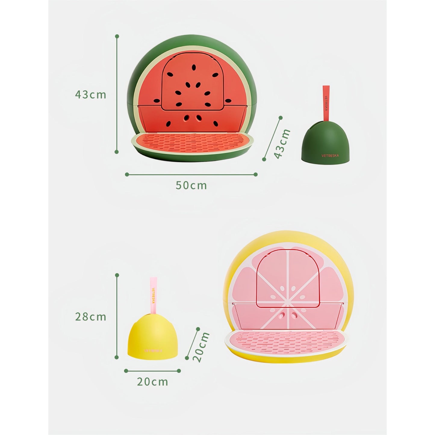Vetreska Fruity Kitty Kove litter box product detail image 8