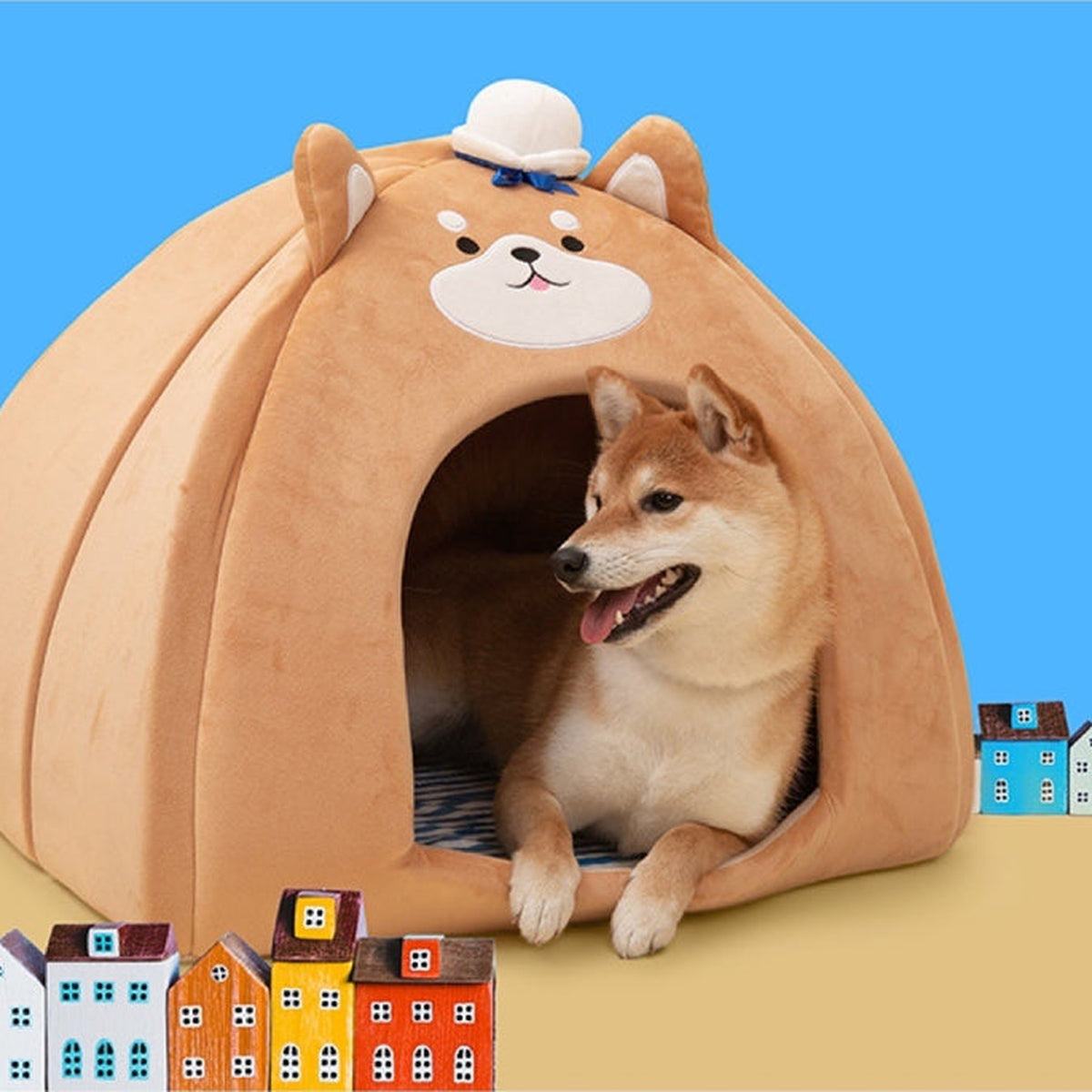 Navy Style Tent-Shaped Pet Bed detail image 15, square product feature view
