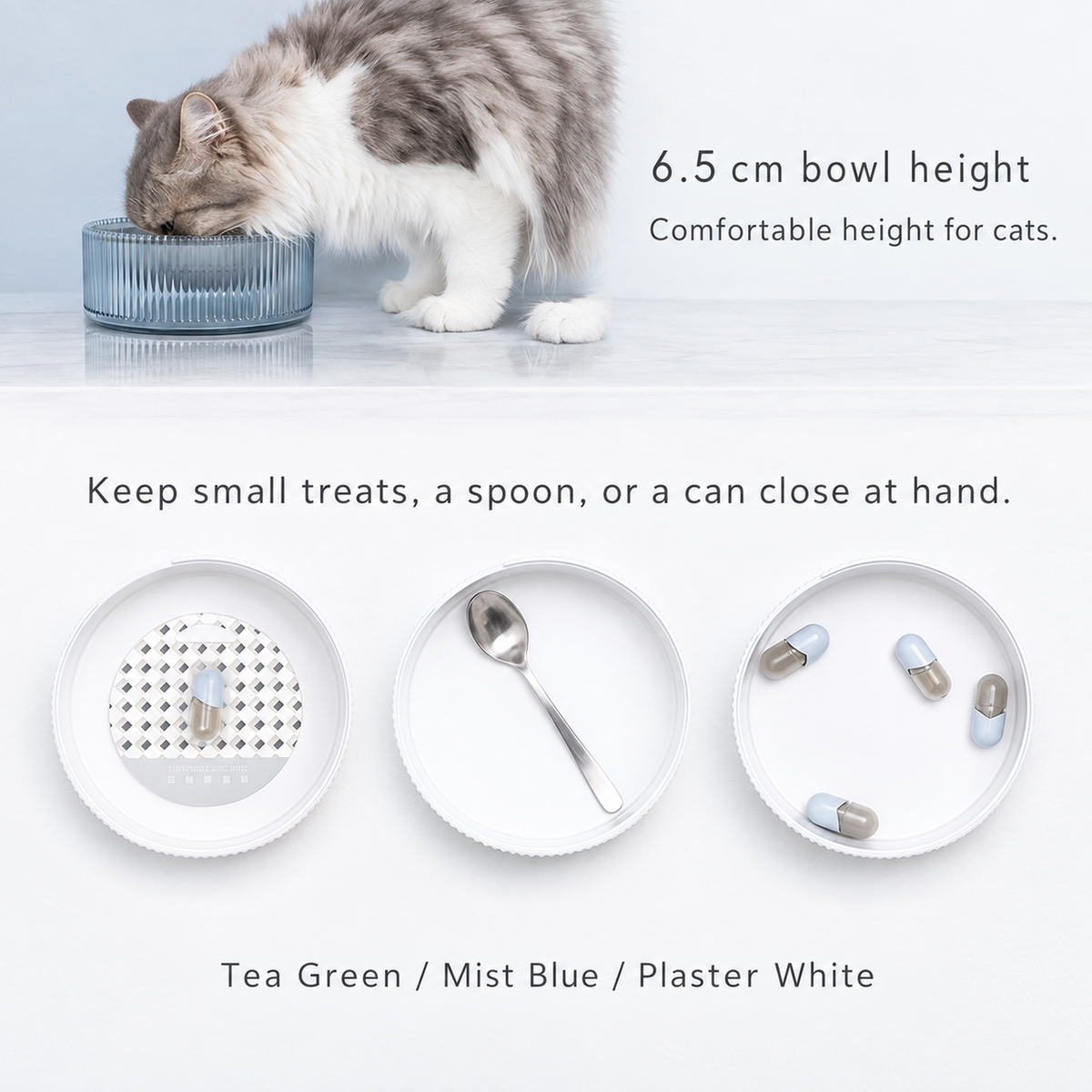 FURRYTAIL BOBO Cat Bowl | Colors and storage | English square panel 09