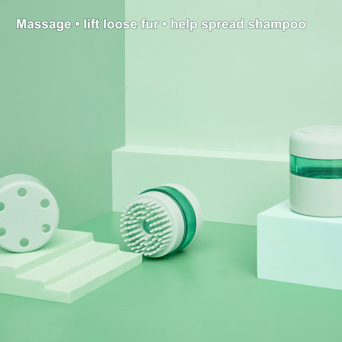 VETRESKA pet spa massage brush massage and loose-fur care features [Gallery: Shared]