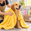 Pet drying towel dog drying usage scene - corrected 1:1