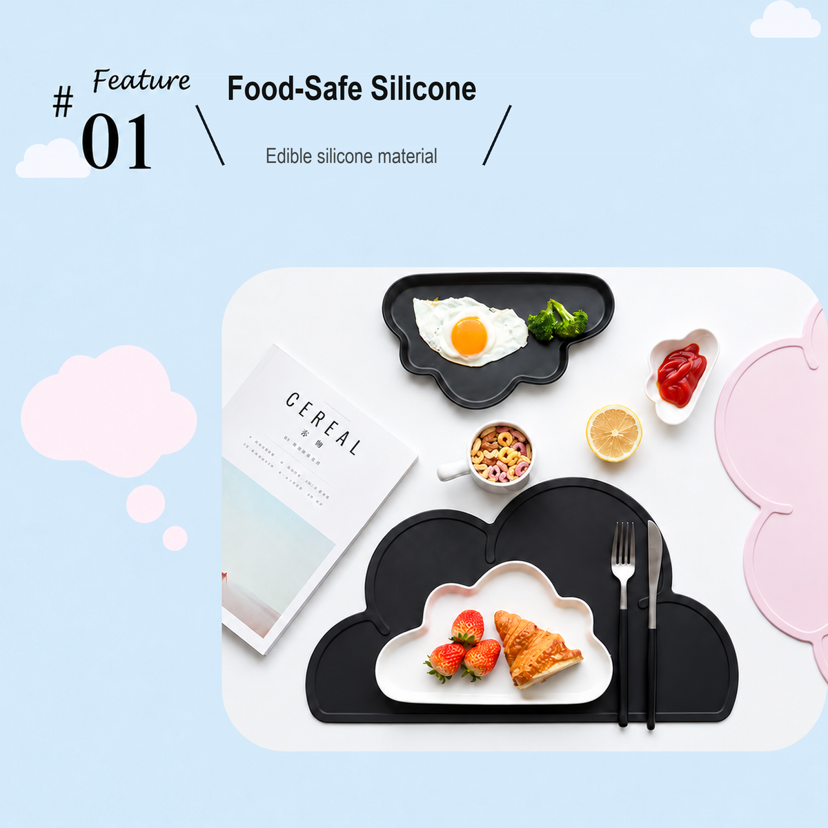 Revised English feature image showing food-safe silicone material
