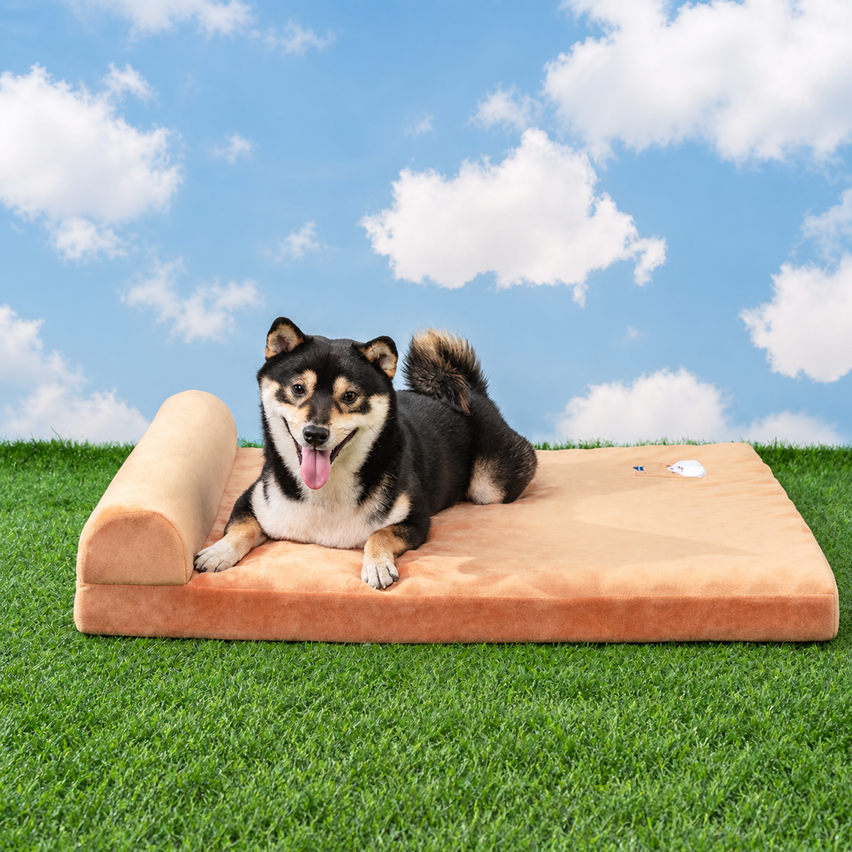 Navy Style Military-Inspired Pet Mattress effective 1:1 continuous background outpaint revision v2, source image 10, no crop