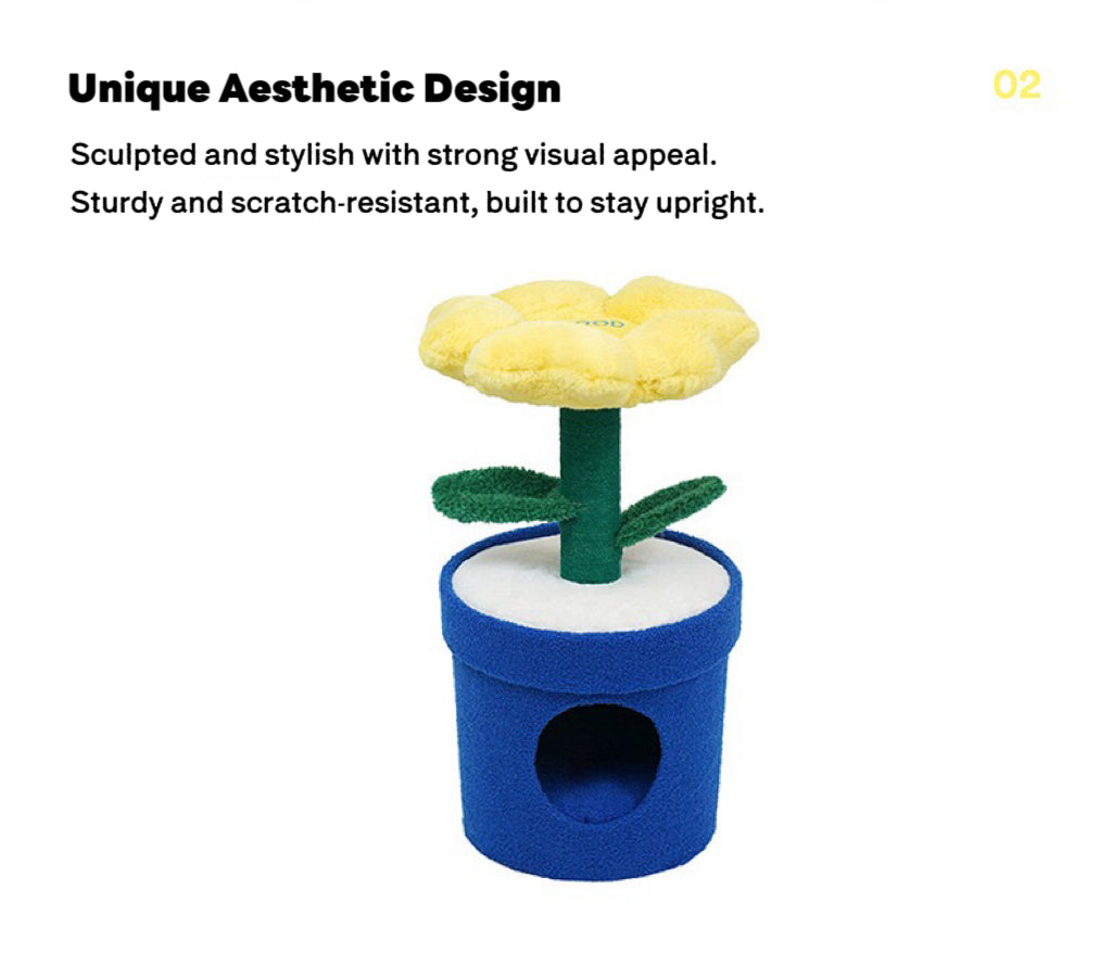 Original | ZEZE Barbie Potted Flower Cat Condo | gallery image 10 | source preserved