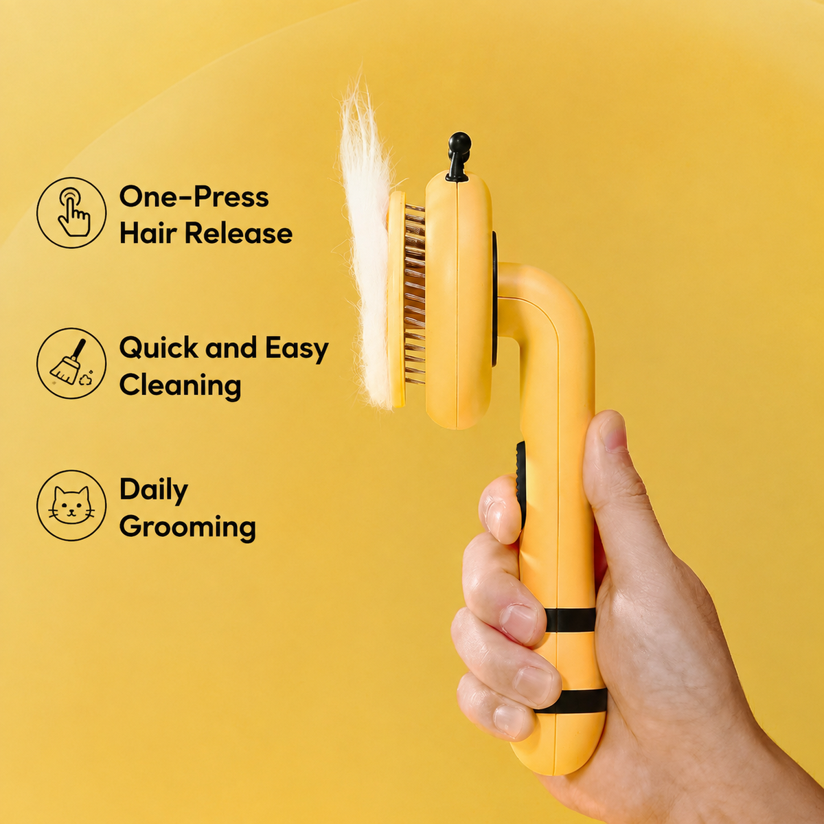 Aiwo Bee-Shaped Pin Brush for Cats & Dogs
