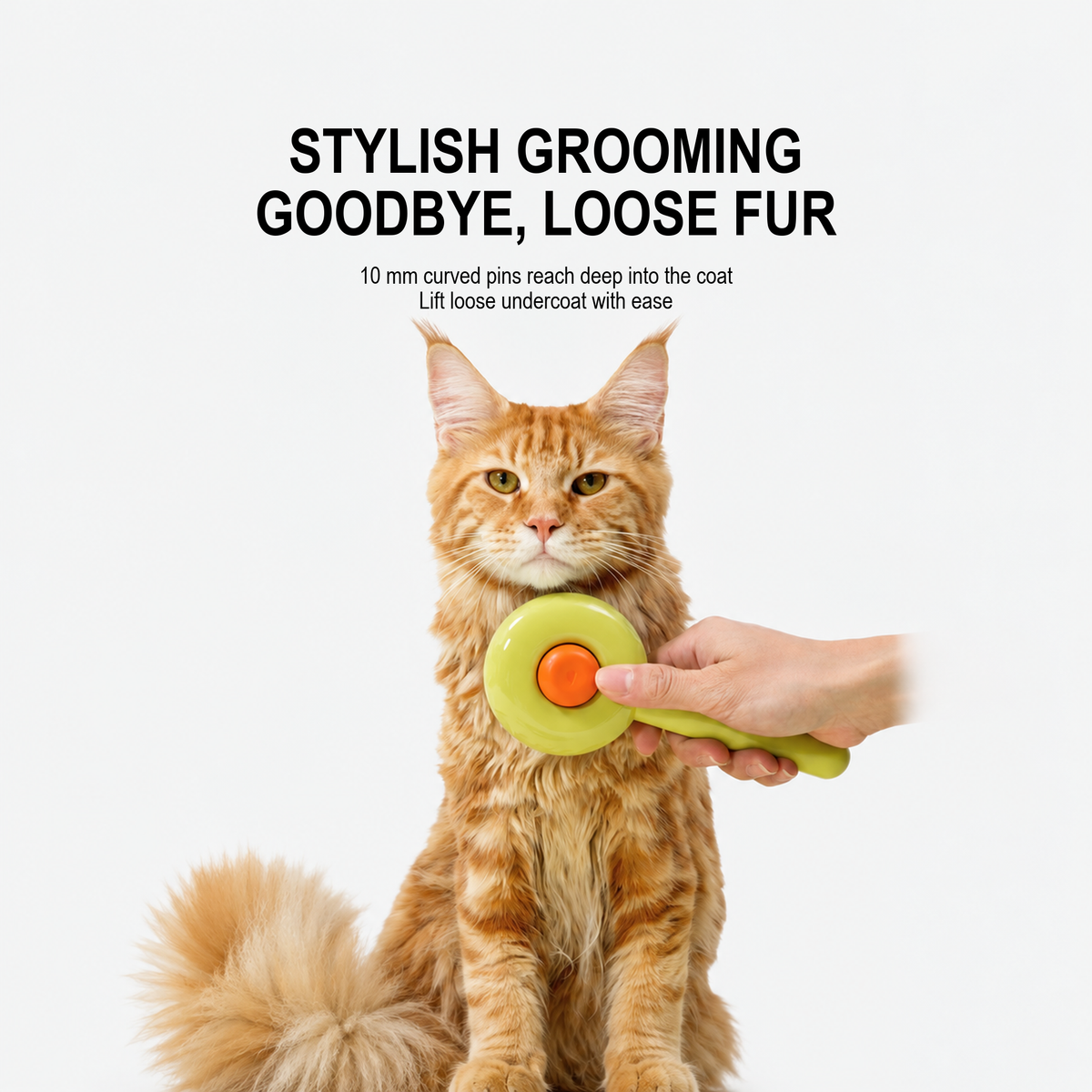 AIWO Doughnut Pin Brush curved pins for lifting loose fur