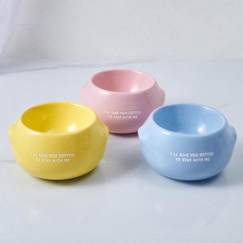 3-in-1 Ceramic Pet Bowl Set