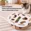 Retro Felt Play Station: The Smart Cat Challenge | source media 35047194525858 | content-safe square revision | TEXT_LAYOUT_REBUILD | textLayer=transparent-overlay | backgroundMode=scene-outpaint | 20260920-v1