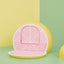 VETRESKA Fruity Kitty Kove Litter Box - Grapefruit design front view [Gallery: Grapefruit]