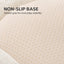 Non-slip base texture for a white polar bear igloo cat bed