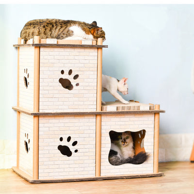 Deku - Ladder DIY Carton Cat House Cat Scratch Board