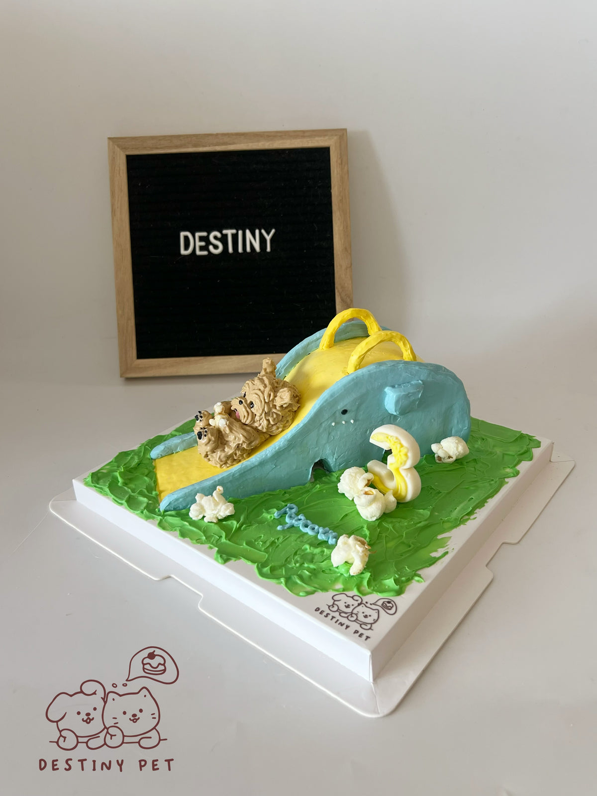 Elephant Slide Pet Cake，Pet Birthday Cake, Pet Cake，Dog&Cat Birthday Cake