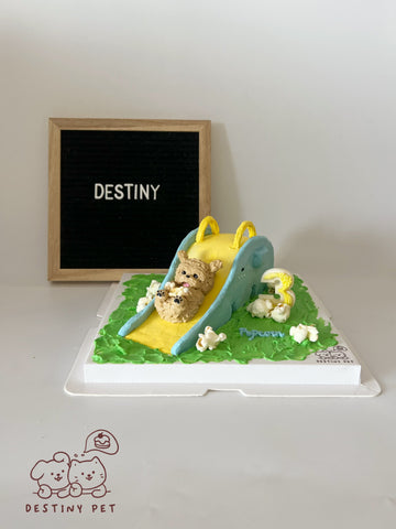 Elephant Slide Pet Cake，Pet Birthday Cake, Pet Cake，Dog&Cat Birthday Cake