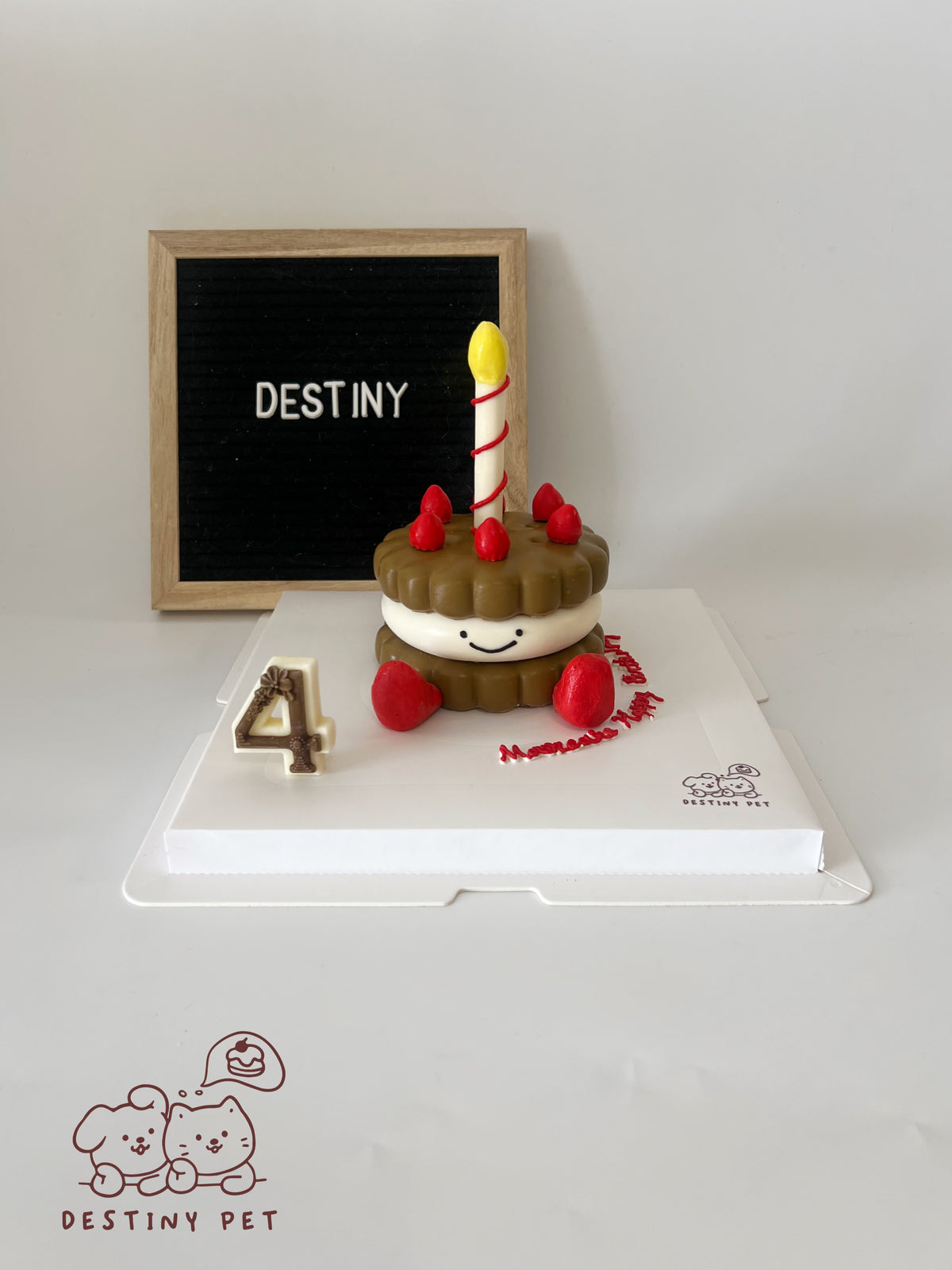 Emoji Cookie Pet Cake，Pet Birthday Cake, Pet Cake，Dog&Cat Birthday Cake
