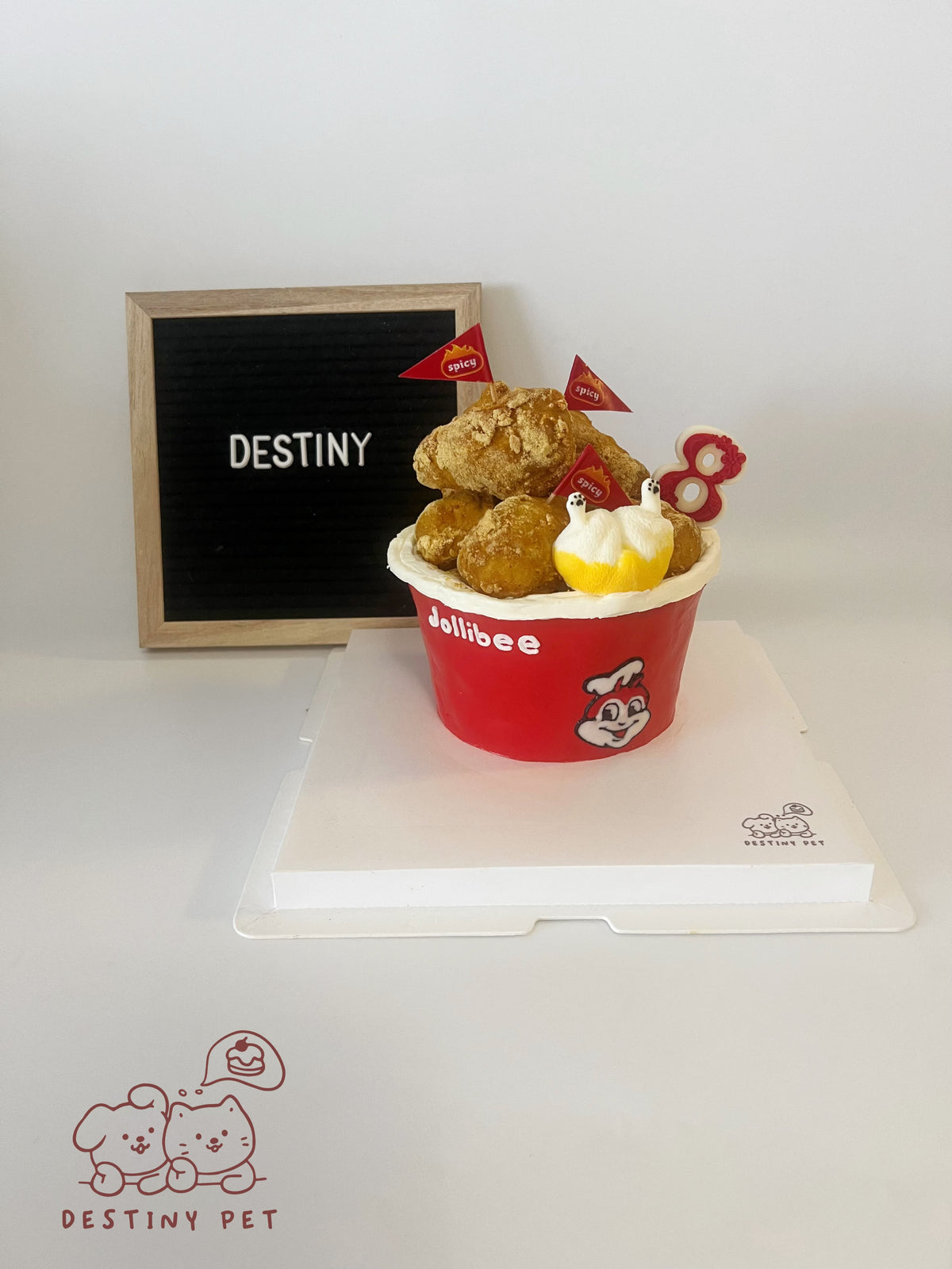 Fried Chicken Bucket Pet Cake，Pet Birthday Cake, Pet Cake，Dog&Cat Birthday Cake