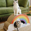 Rainbow Cat Scratcher Cardboard 2-in-1 Multifunctional Cat Scratcher Lounge Bed Cat Scratching Pad for Indoor Cats as Furniture Protector Cat Training Toy