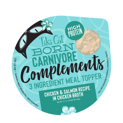 Tiki Cat® Born Carnivore® Complements Chicken & Salmon Cat Meal Toppers