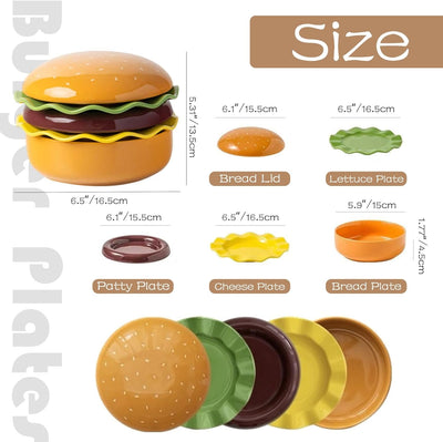 Burger Ceramic Pet Bowl Series