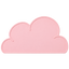 Light pink silicone cloud pet bowl mat transparent source image