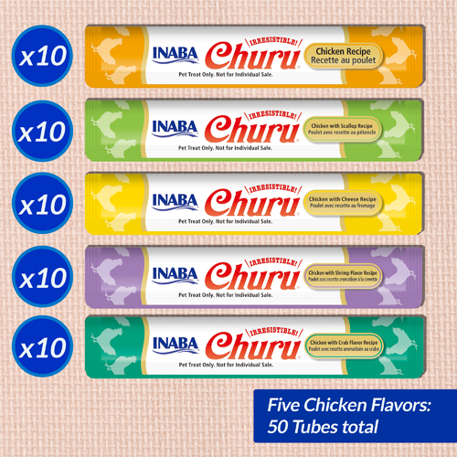 INABA Cat  CHURU 50 ct Chicken Variety Jar